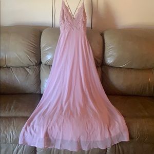 NWT Small Lulus Madalyn Dusty Lavender Maxi Dress